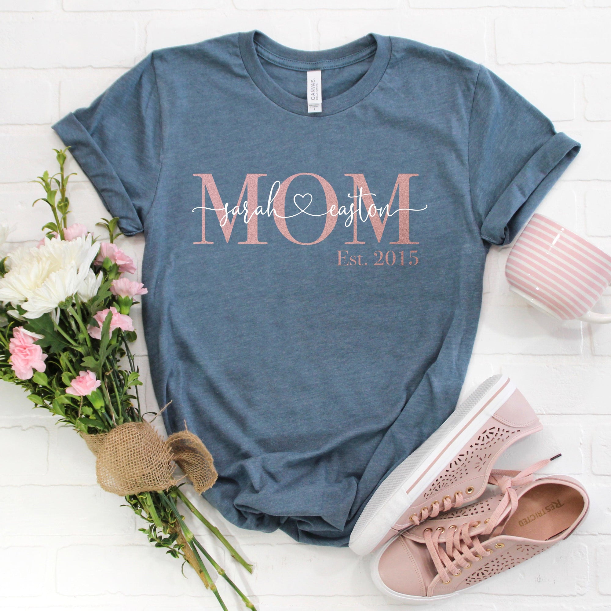 Personalized Mom Shirt - Women's Graphic Tee